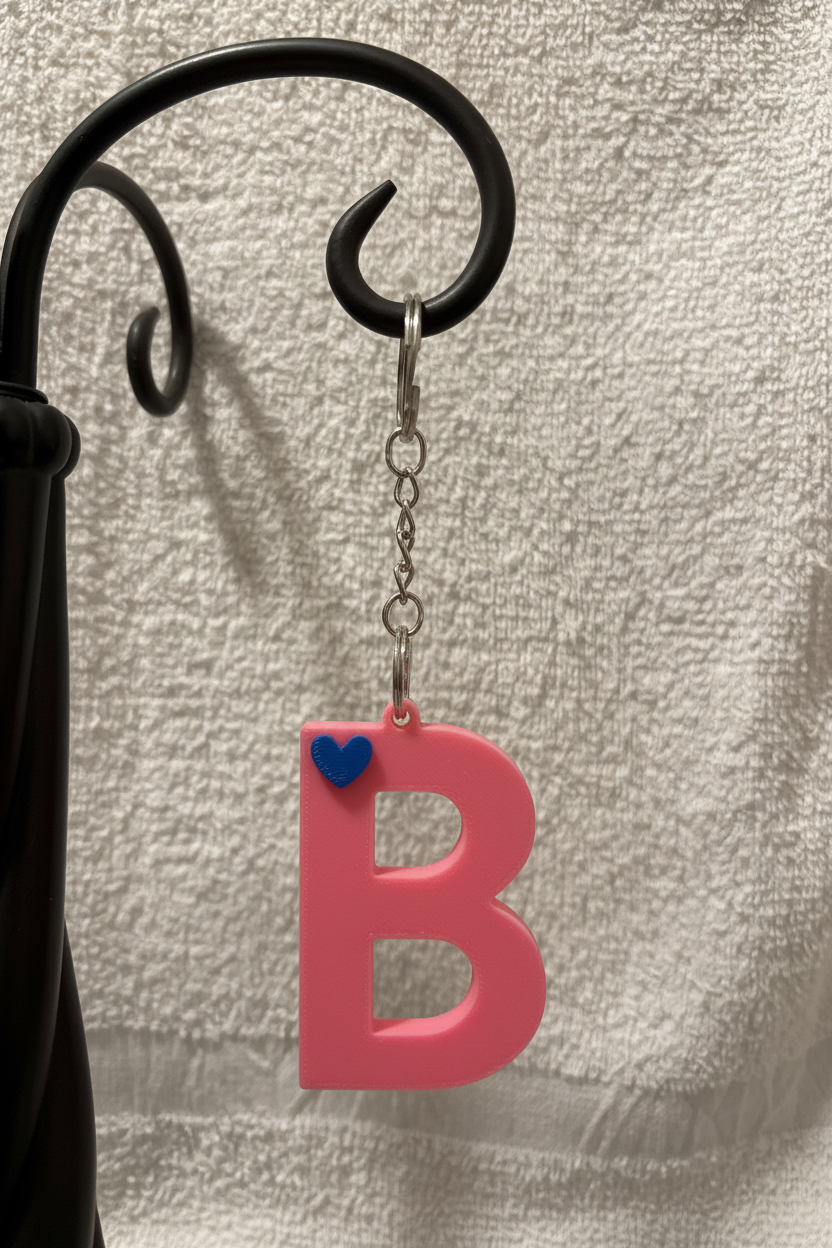 3D Alphabet keychain