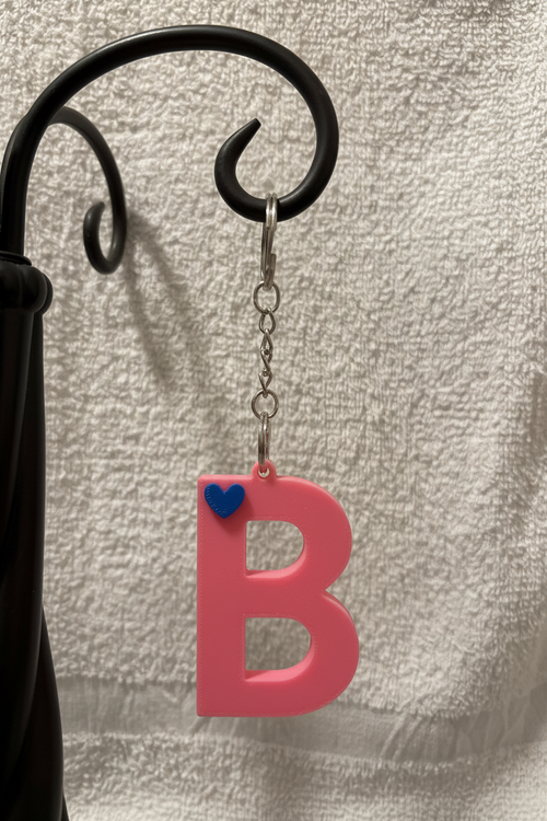3D Alphabet keychain