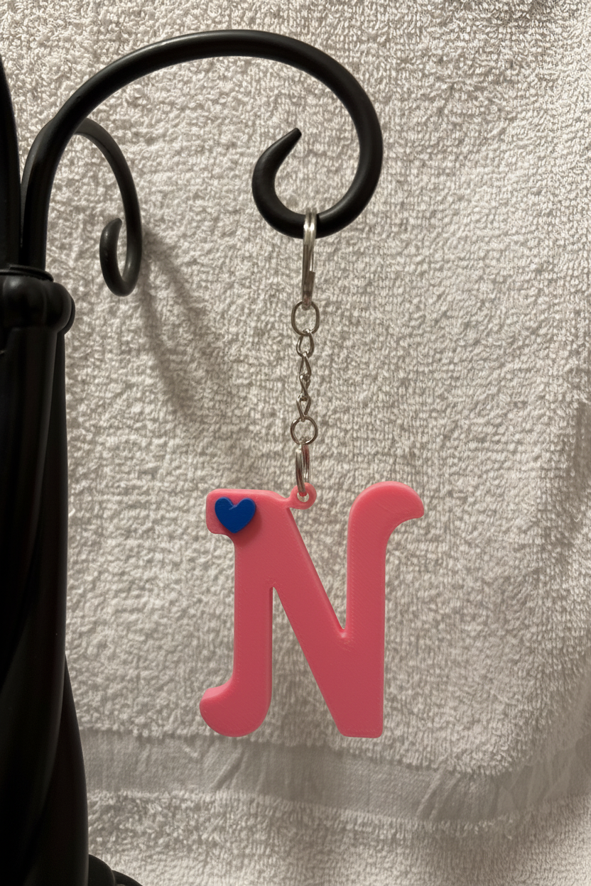 3D Alphabet keychain