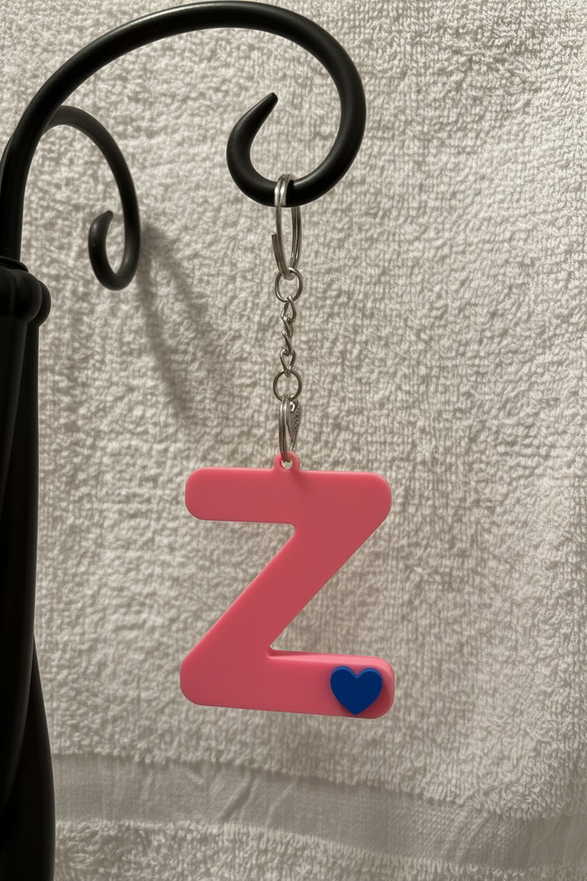 3D Alphabet keychain
