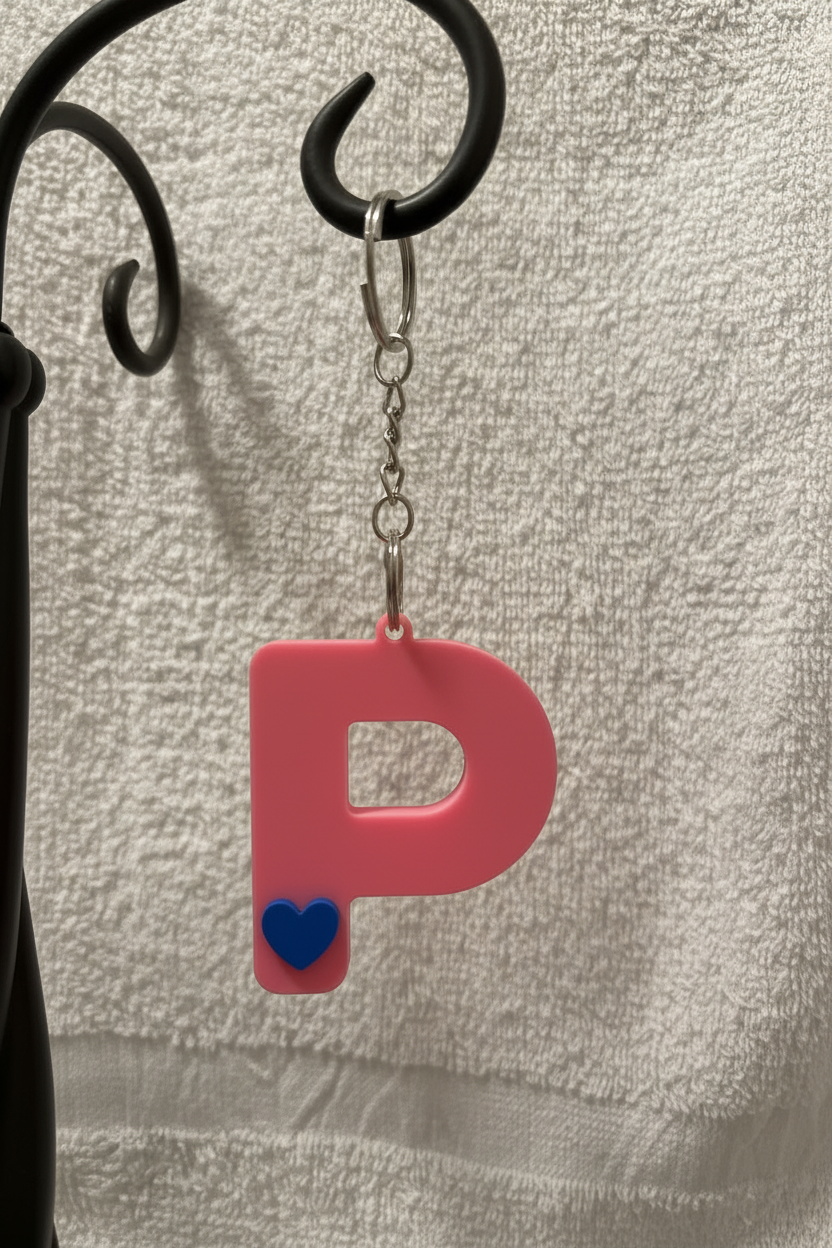3D Alphabet keychain