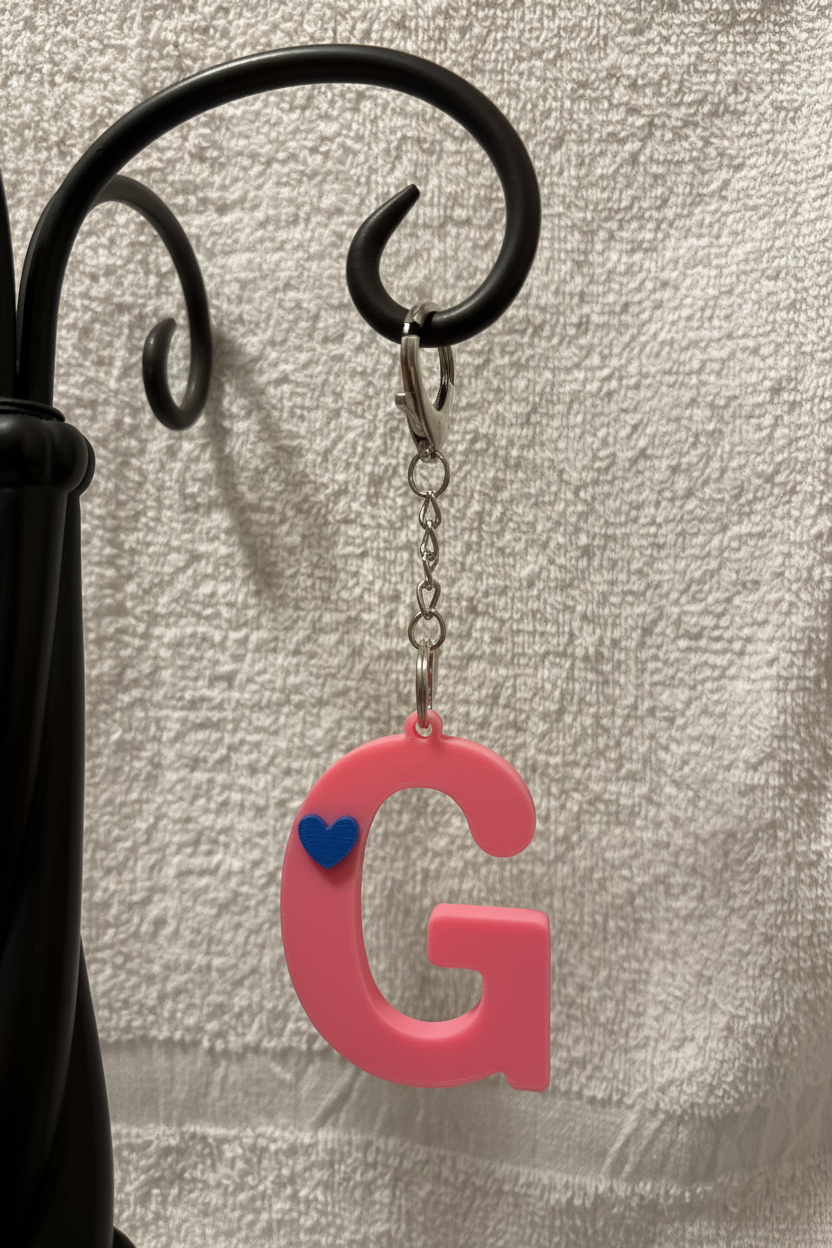 3D Alphabet keychain