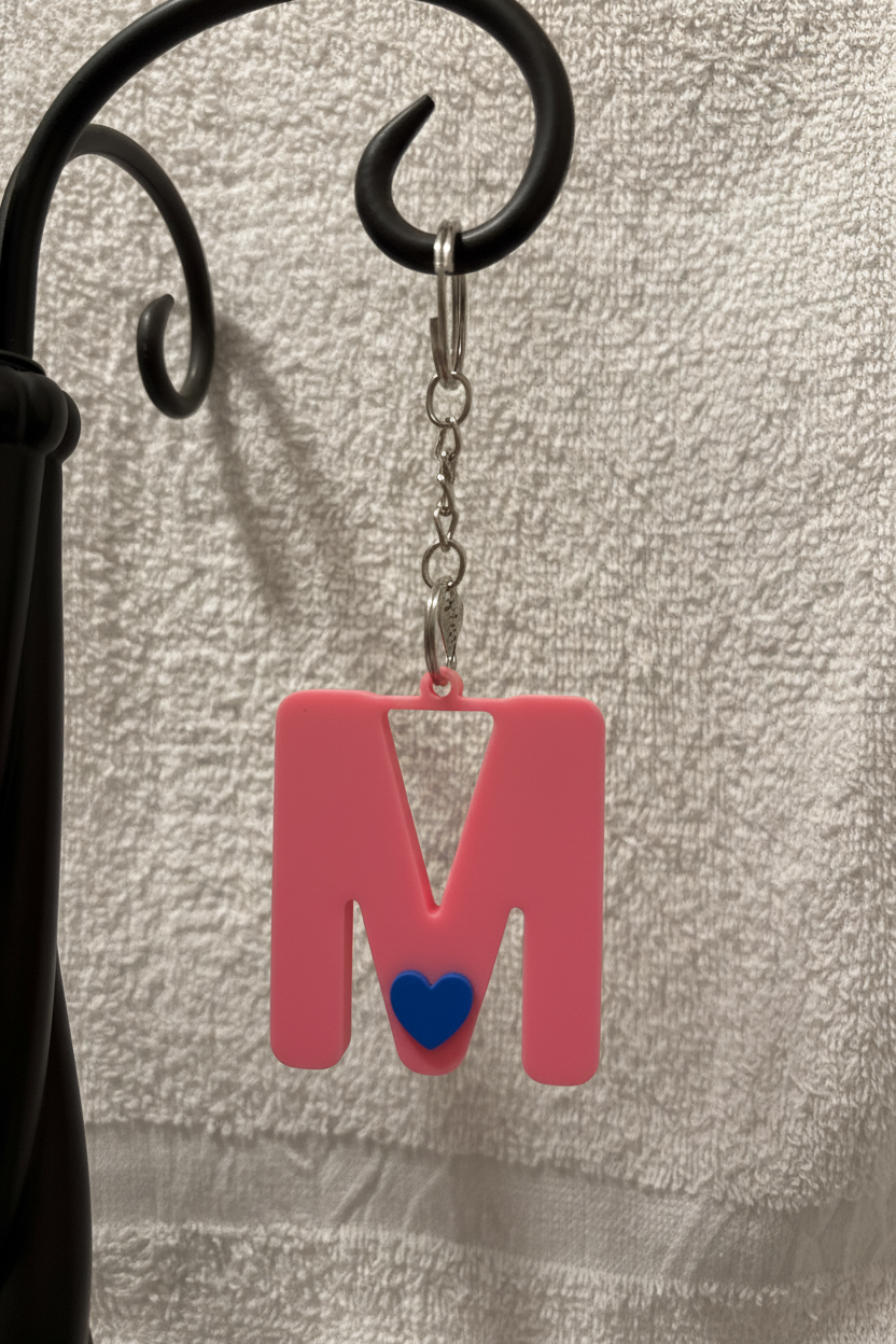 3D Alphabet keychain