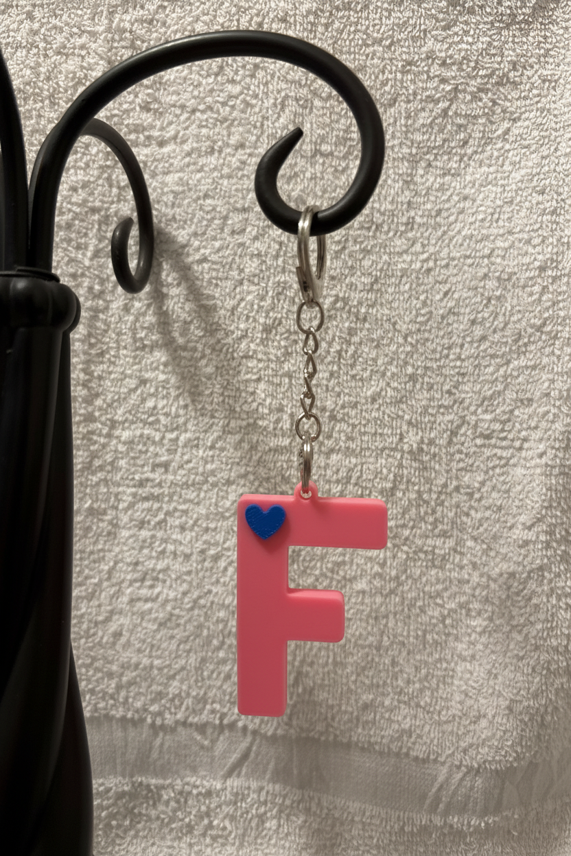 3D Alphabet keychain