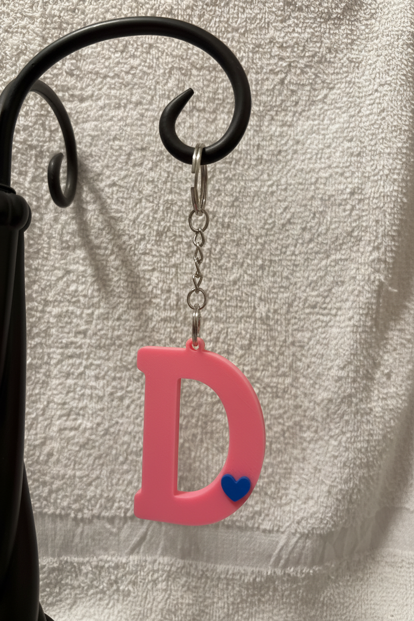 3D Alphabet keychain