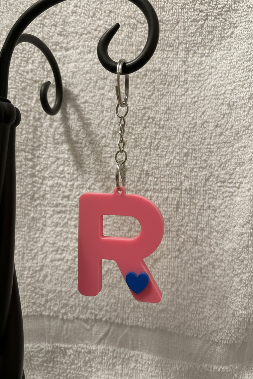3D Alphabet keychain