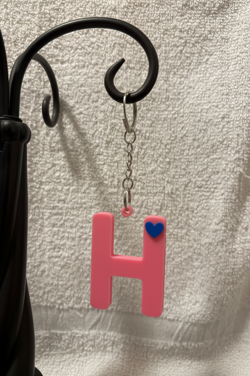 3D Alphabet keychain