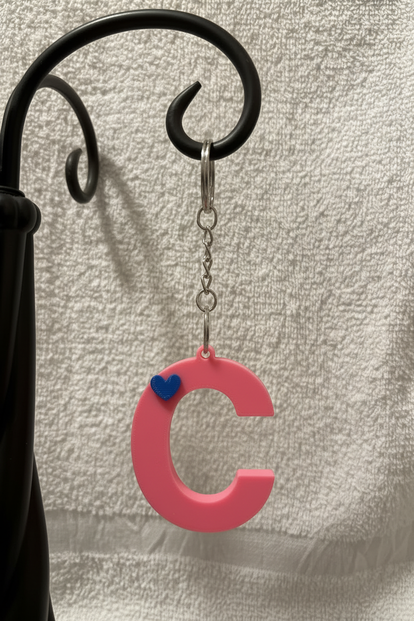 3D Alphabet keychain
