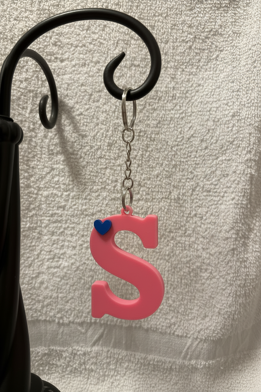 3D Alphabet keychain