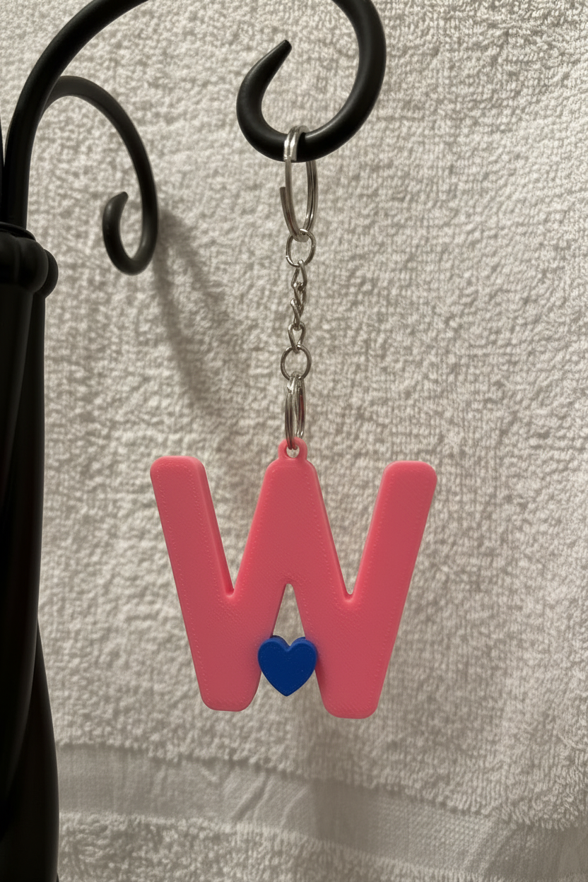 3D Alphabet keychain