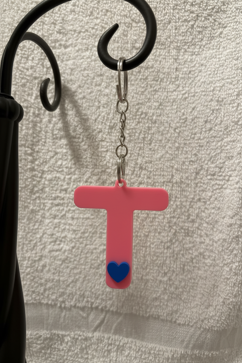 3D Alphabet keychain