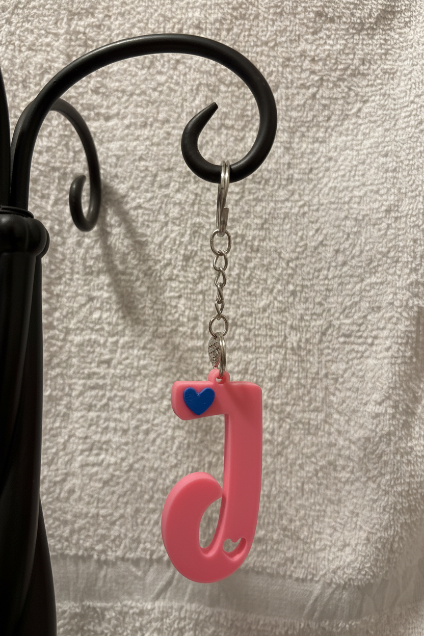 3D Alphabet keychain