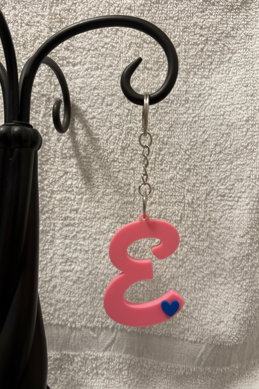 3D Alphabet keychain