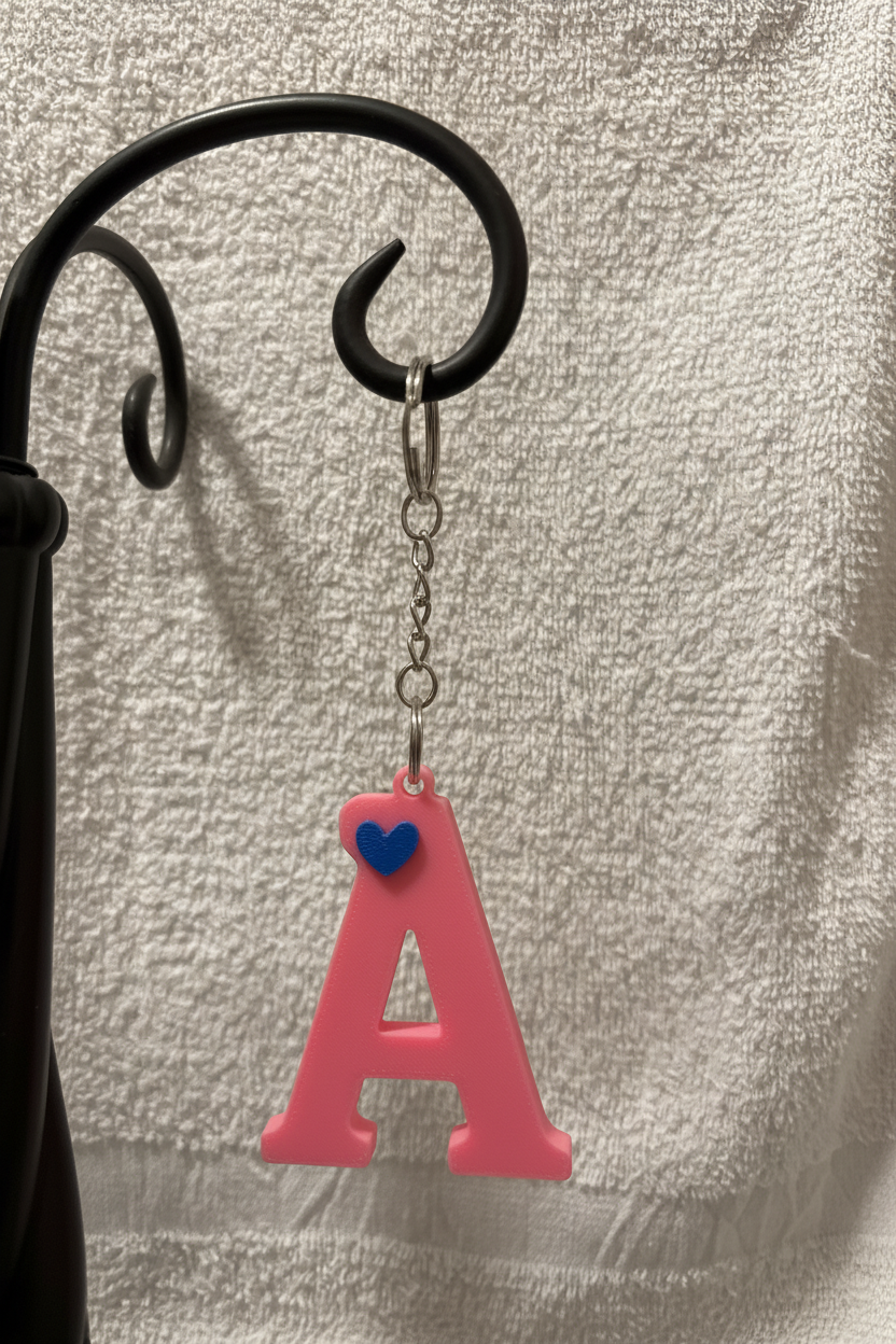 3D Alphabet keychain