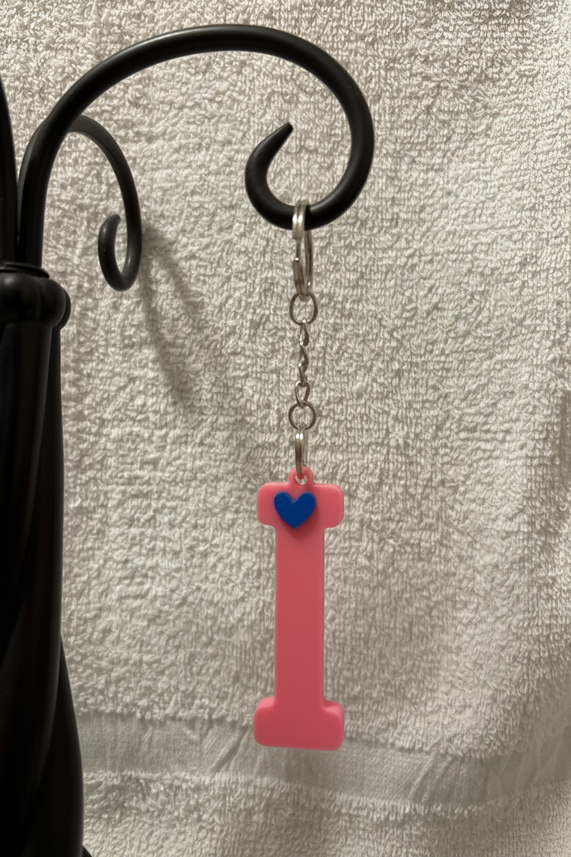 3D Alphabet keychain