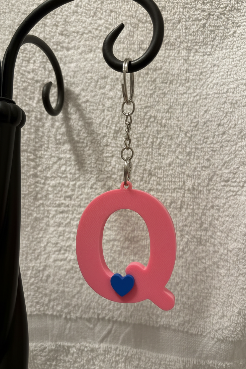 3D Alphabet keychain