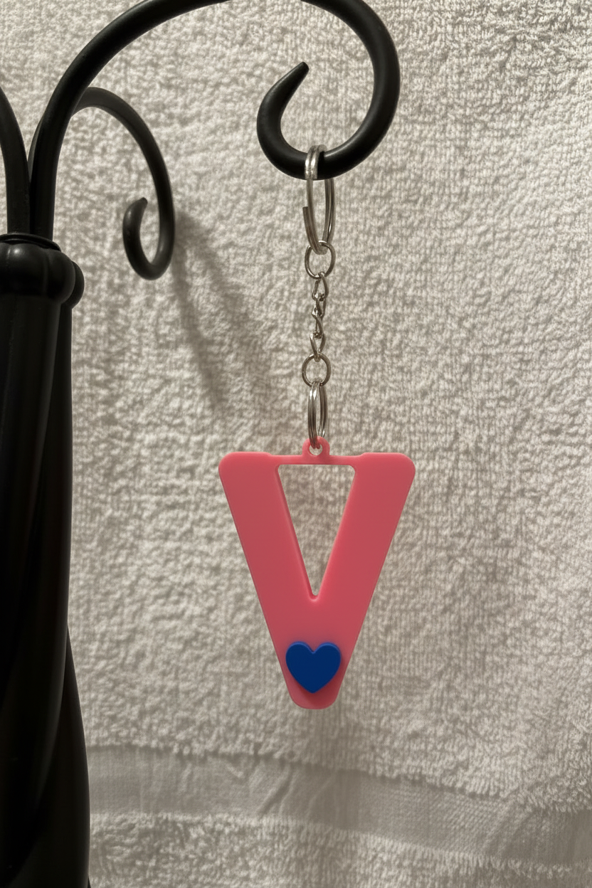 3D Alphabet keychain
