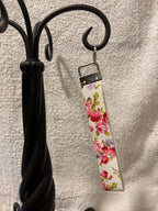Keychain-faux leather wristlet Muli-color