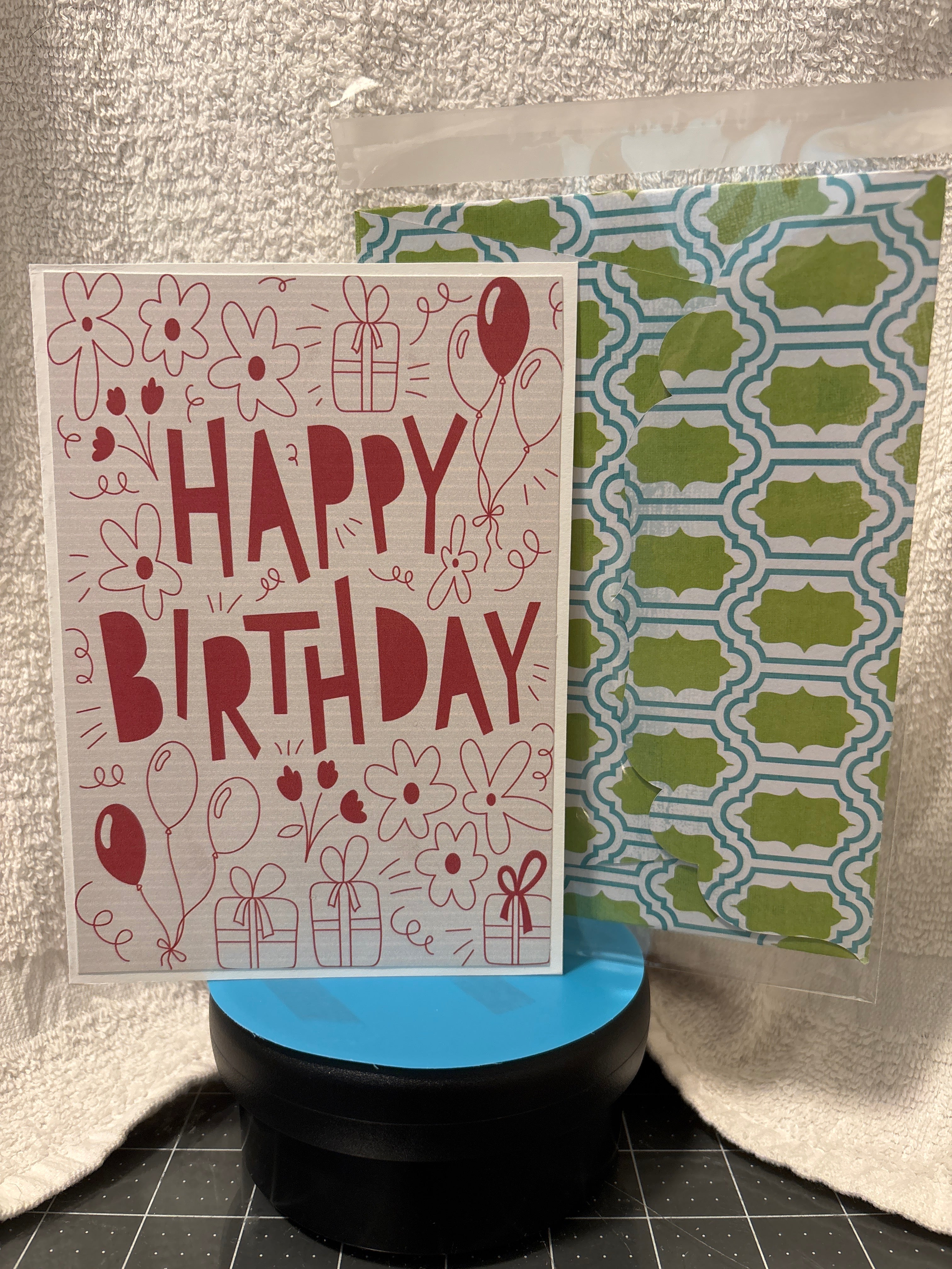 Birthday greeting card - Handmade