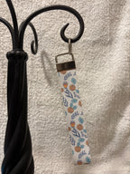 Keychain-faux leather wristlet Muli-color
