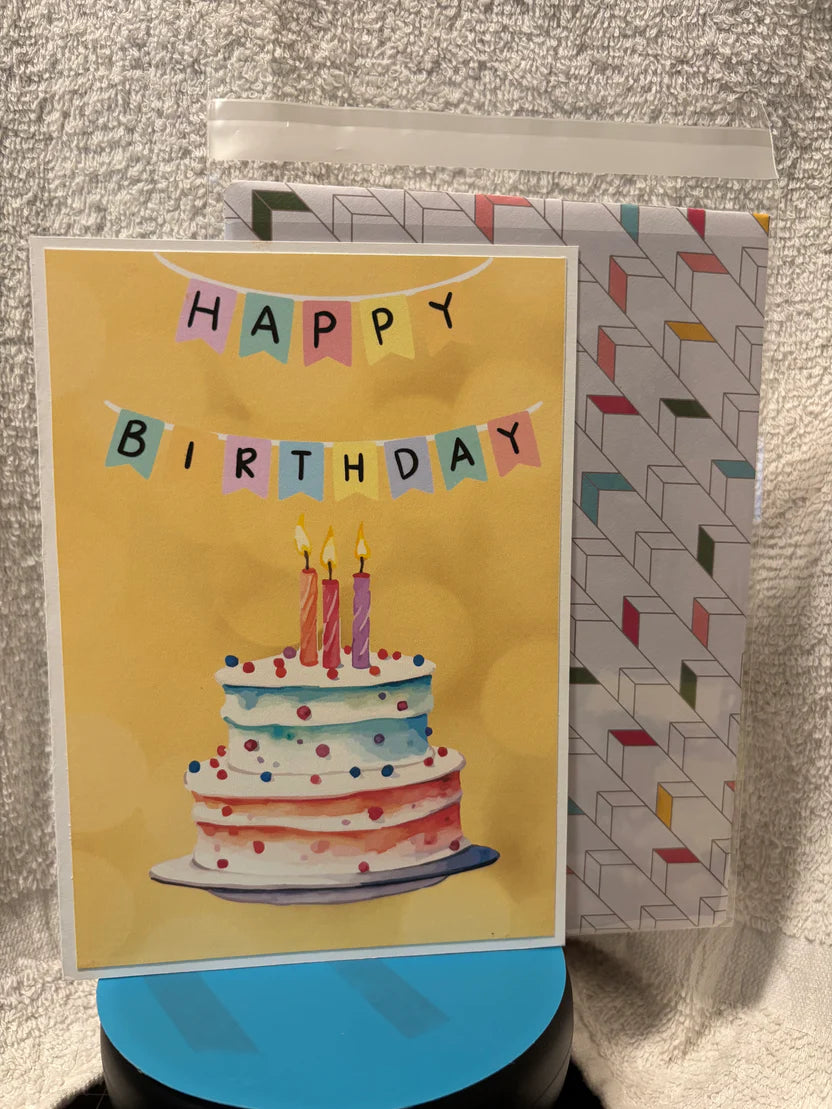 Birthday greeting card - Handmade