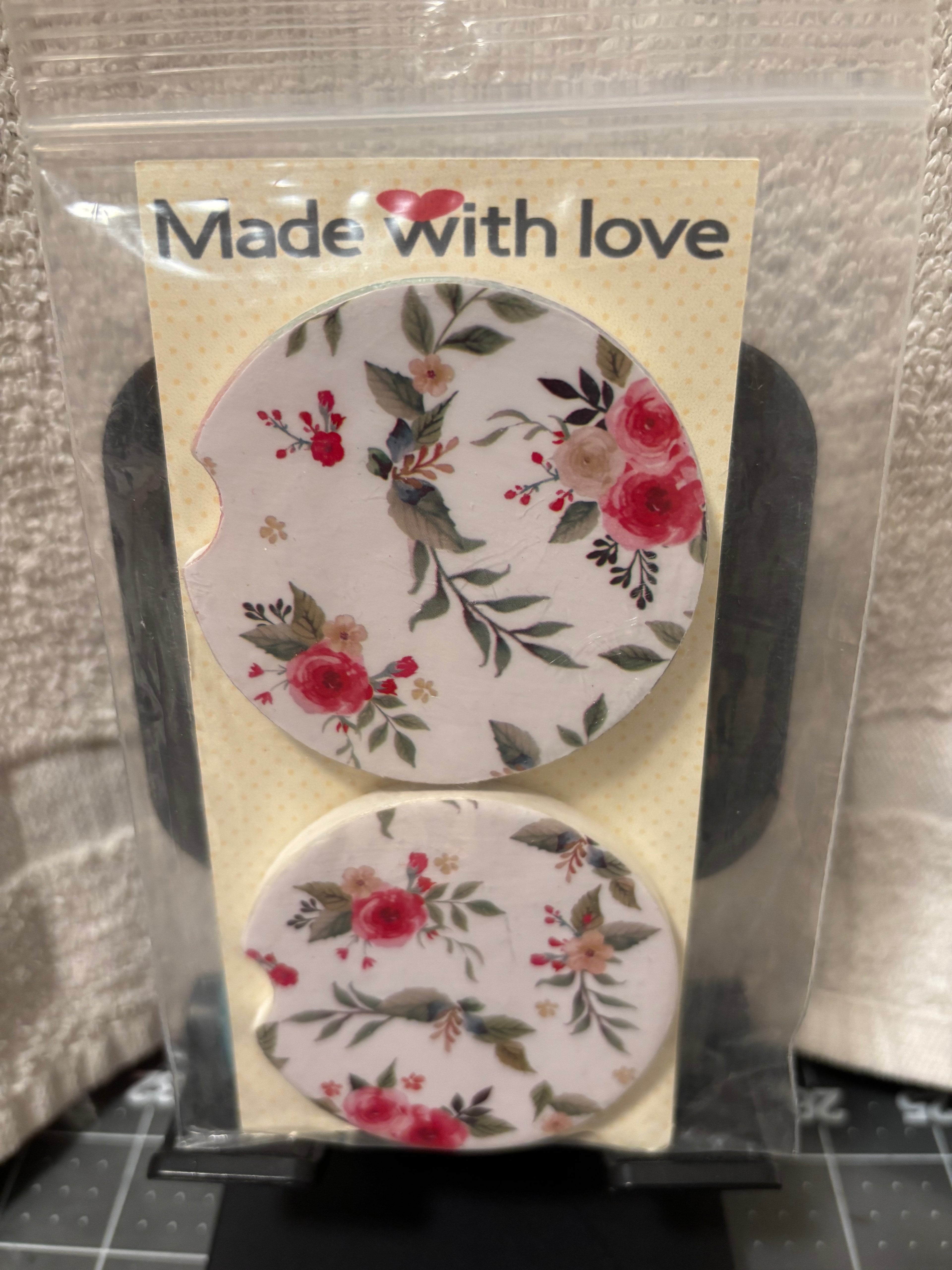 Car coasters-handmade