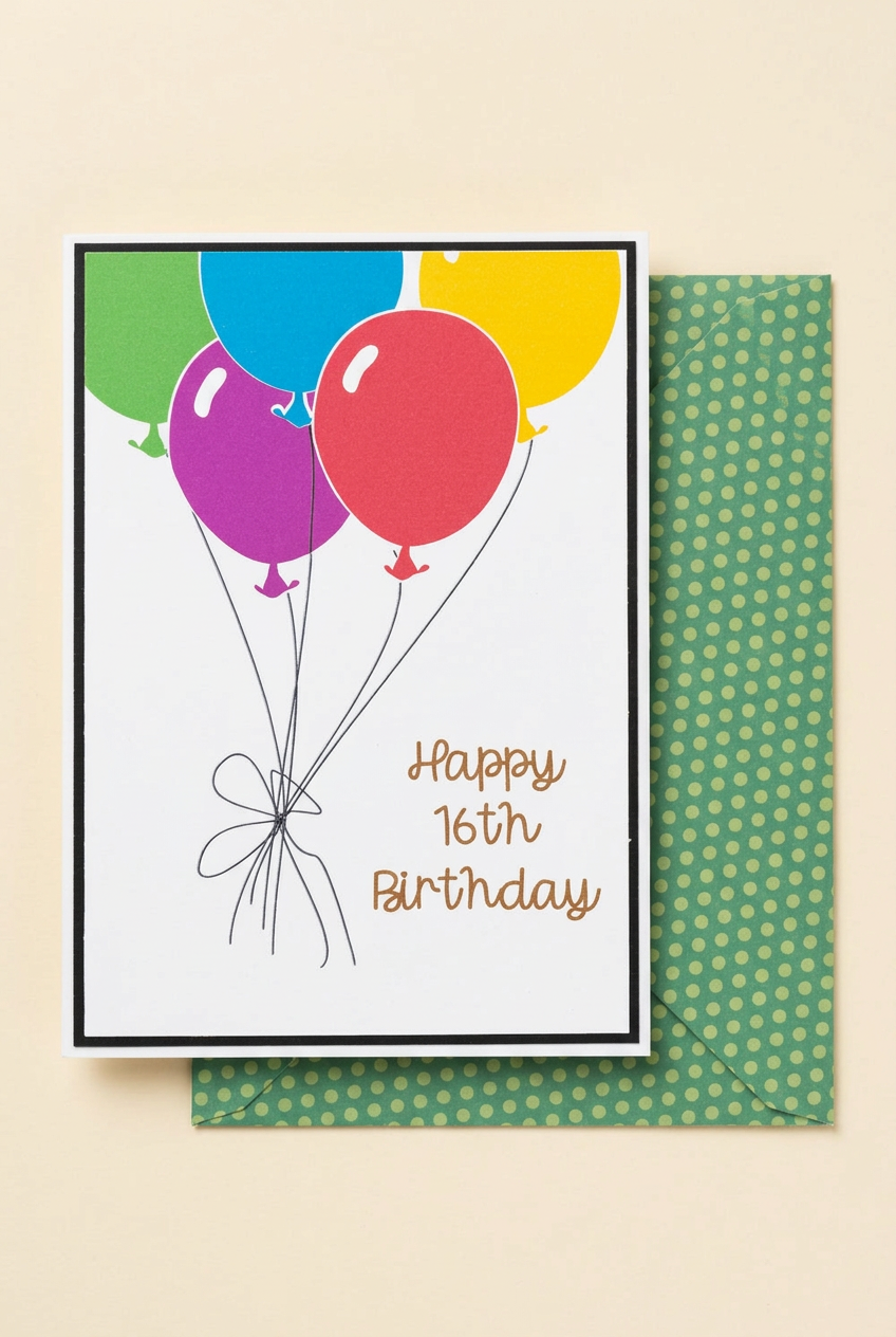Birthday greeting card - Handmade