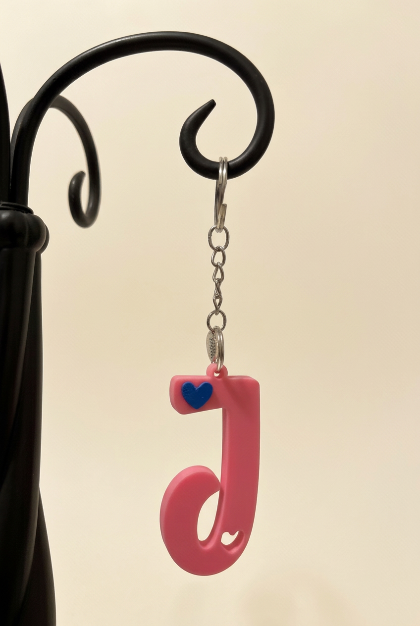 3D Alphabet keychain