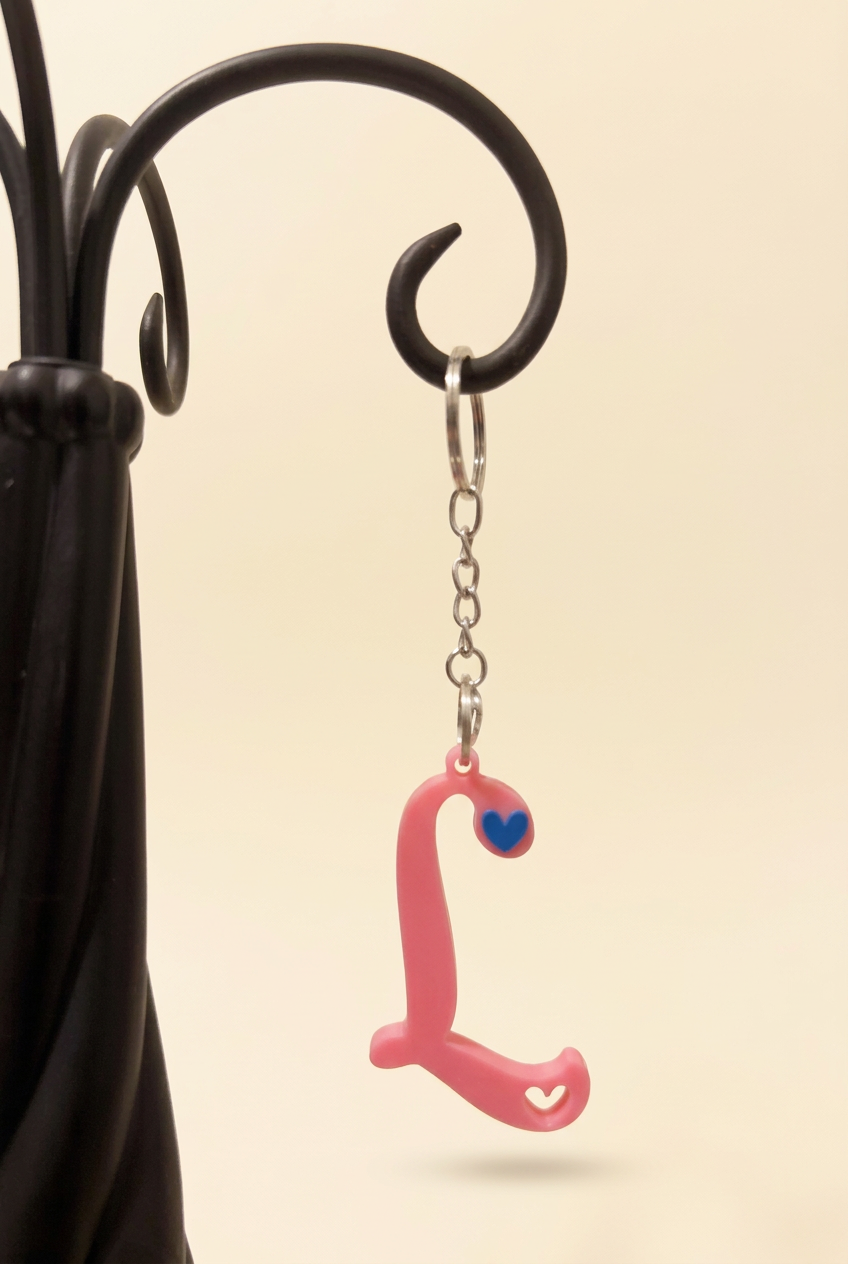 3D Alphabet keychain