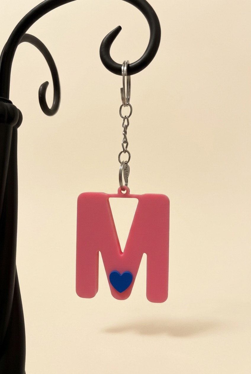 3D Alphabet keychain