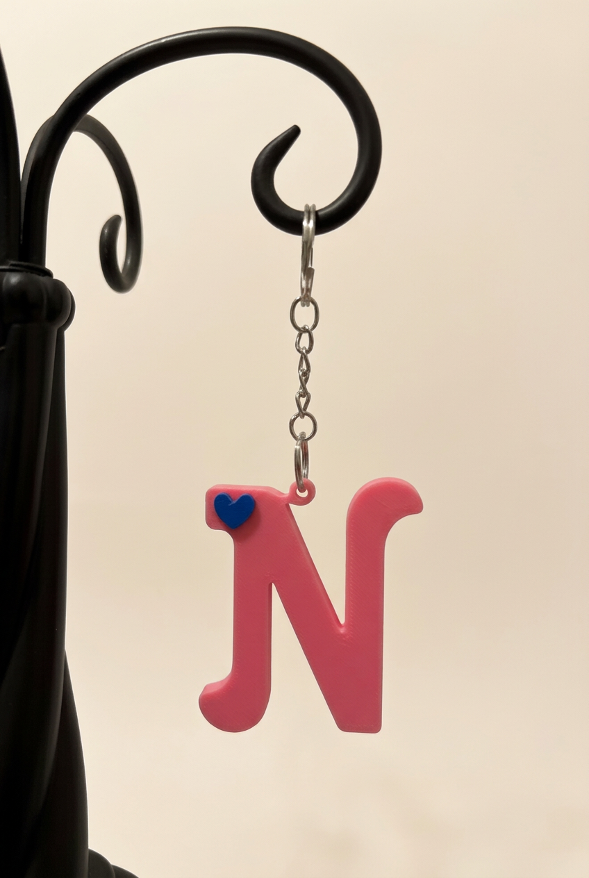3D Alphabet keychain