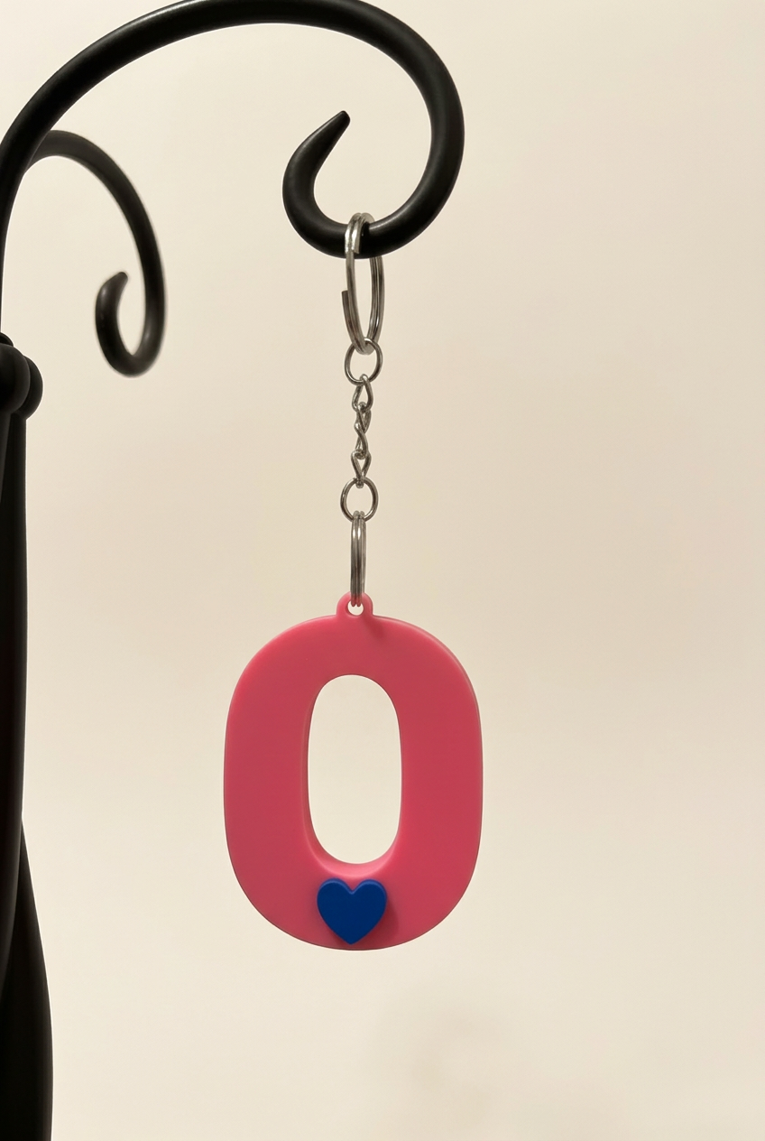 3D Alphabet keychain