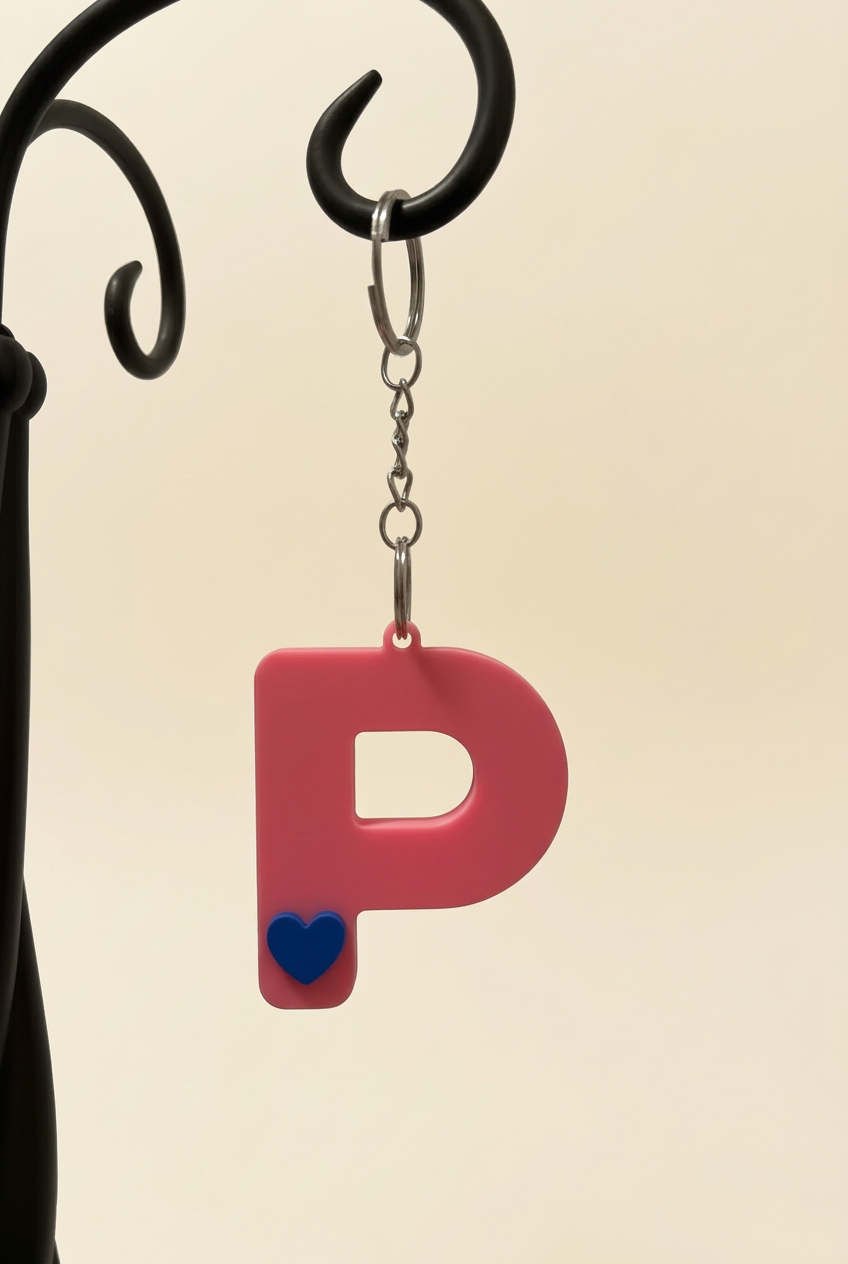 3D Alphabet keychain