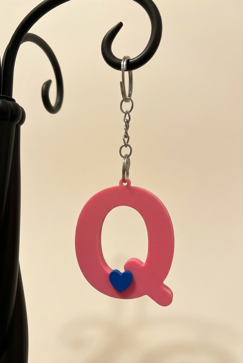 3D Alphabet keychain