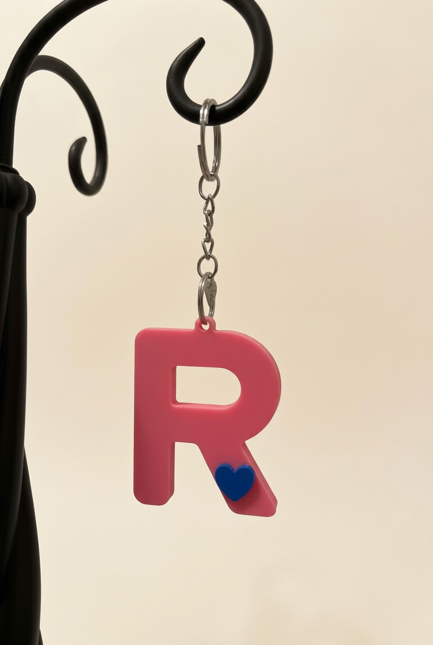 3D Alphabet keychain
