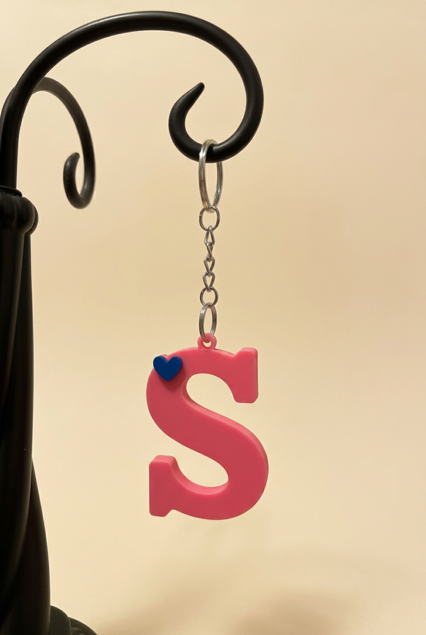 3D Alphabet keychain