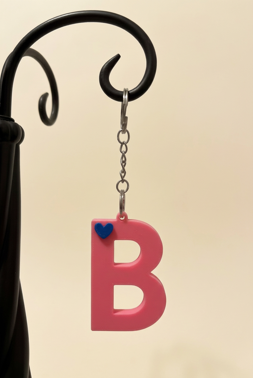 3D Alphabet keychain
