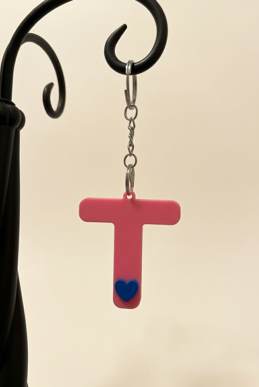 3D Alphabet keychain