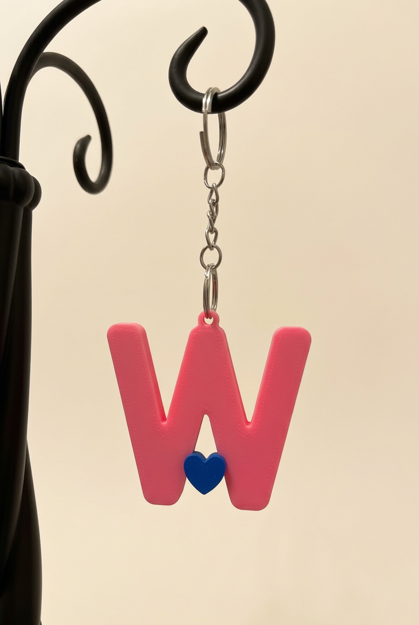 3D Alphabet keychain