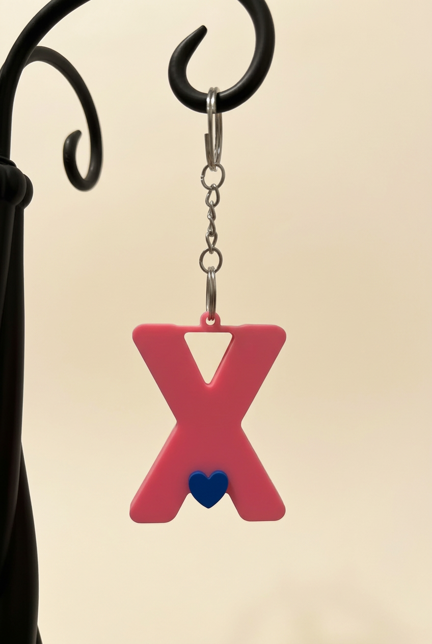 3D Alphabet keychain