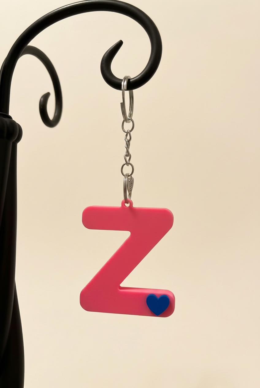 3D Alphabet keychain
