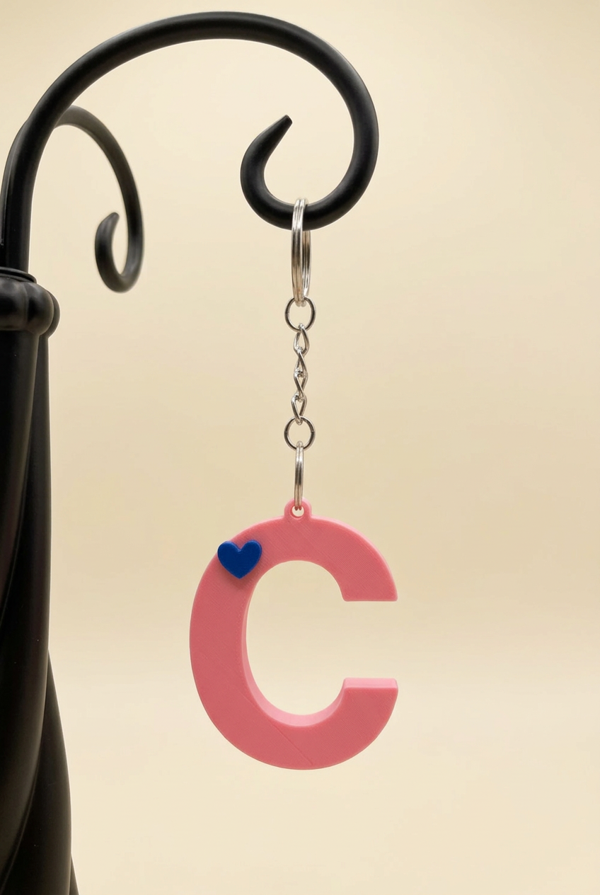 3D Alphabet keychain