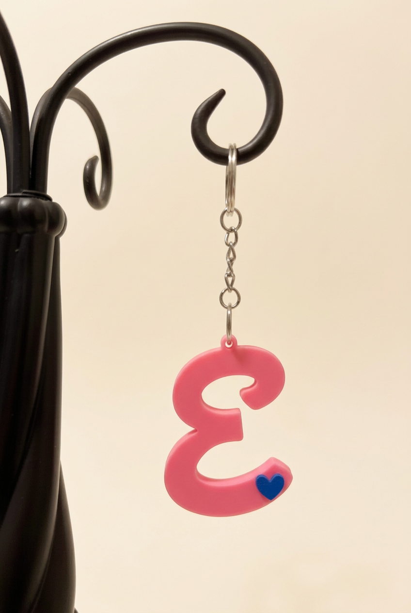 3D Alphabet keychain