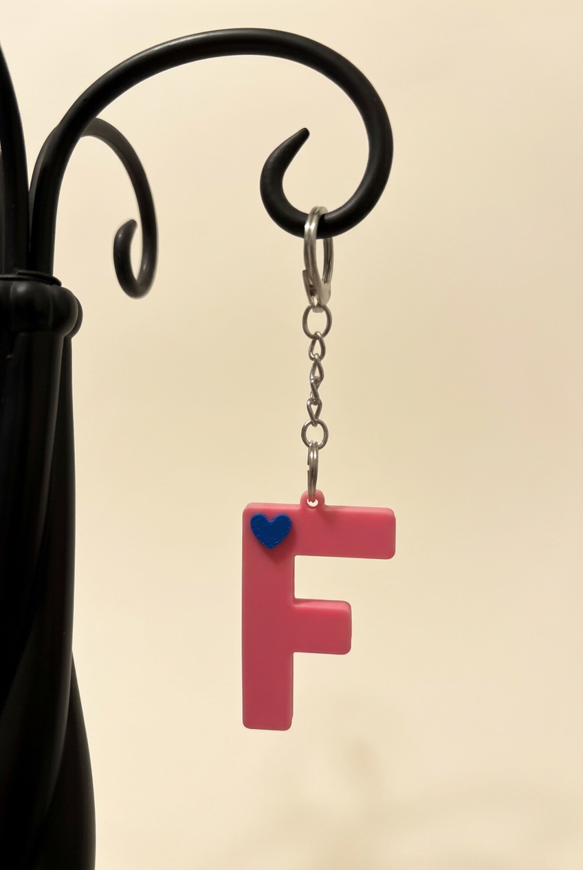 3D Alphabet keychain
