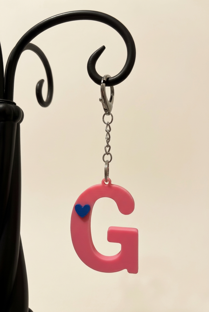 3D Alphabet keychain