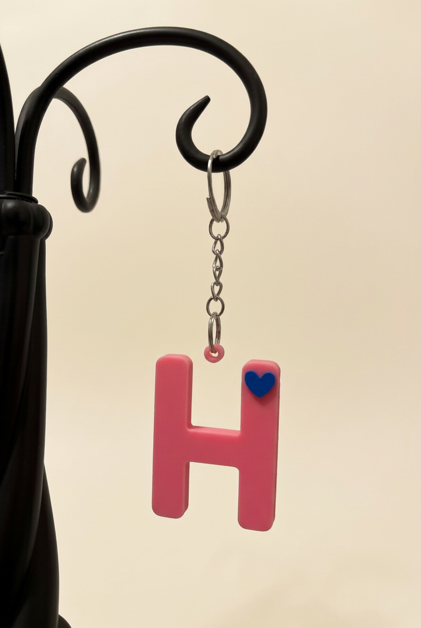 3D Alphabet keychain