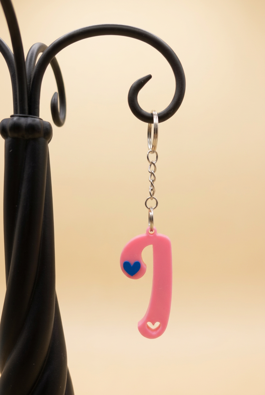 3D Alphabet keychain